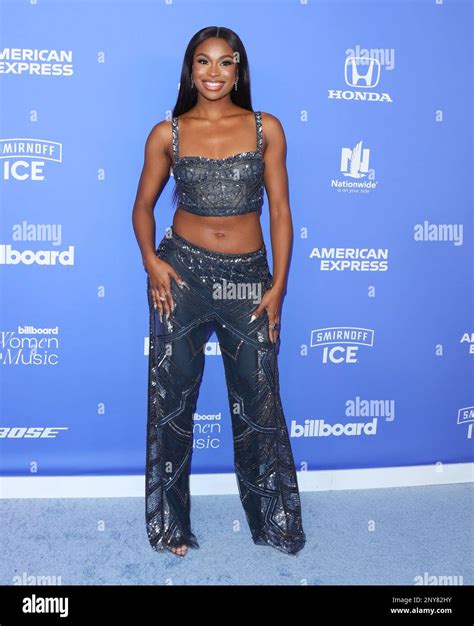 Coco Jones arrives at The 2023 Billboard Women in Music Awards held at ...