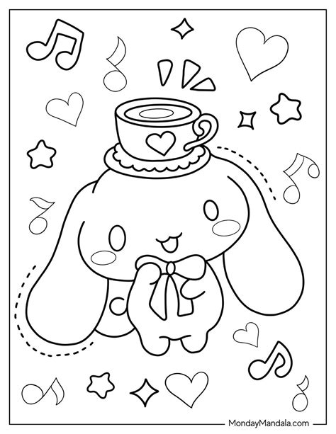 22 cinnamoroll coloring pages free pdf printables – Artofit