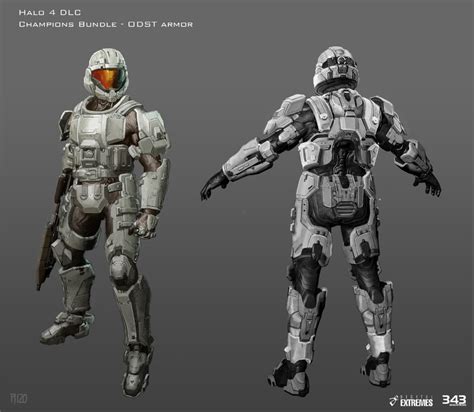 two different views of the same character from halo