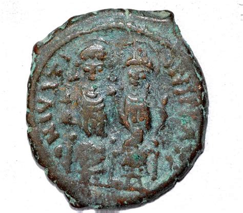 Byzantine Ae24 "k" Follis Coin