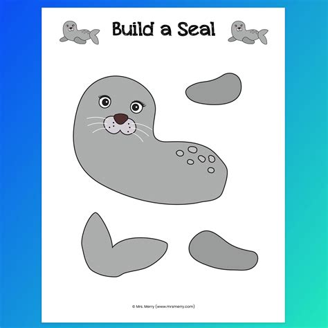 Make a Seal Craft Seal Printable Activity for Kids - Etsy