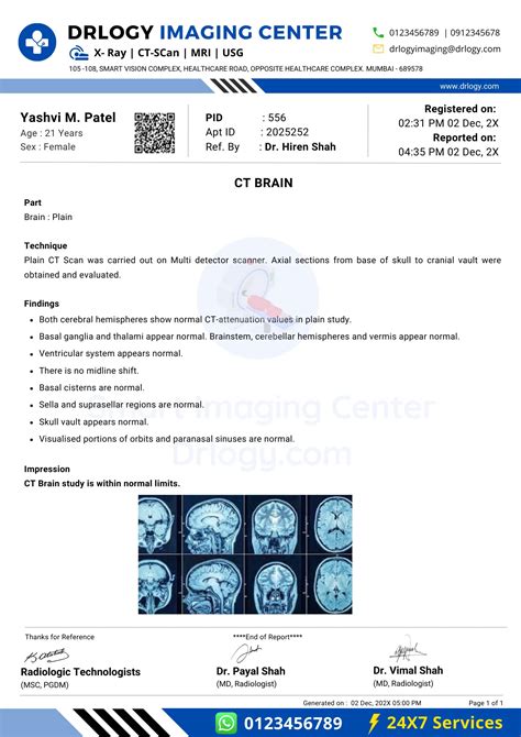 The 10 Clinical Guidelines for the CT Scan Report Preparation - Drlogy