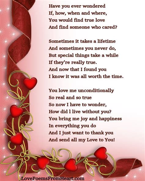 Beautiful poem about true love, straight from the heart. | Best love ...