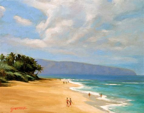 A Painting, A Moment: "Calm Sunset Beach"--Painting of Sunset Beach ...