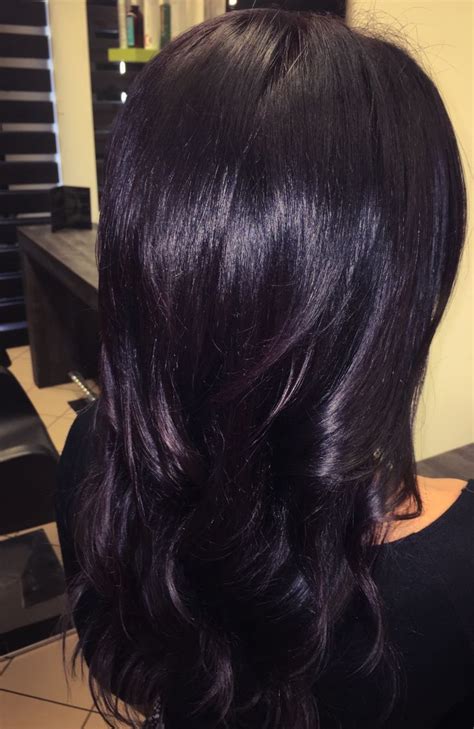 #Woman #Hair #Black #Purple #Color | Coloración de cabello, Pelo de ...