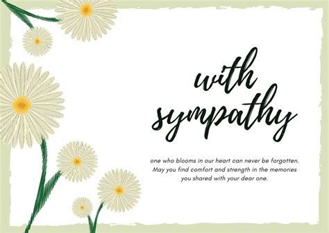 Printable Sympathy Card