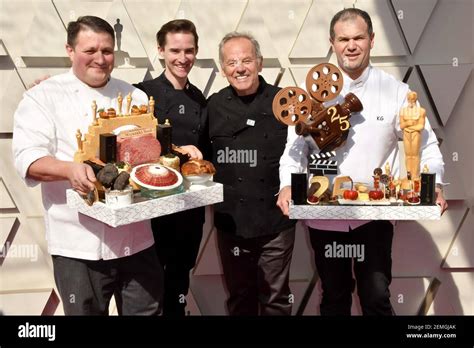 Chef Wolfgang Puck walking on the red carpet at the 91st Academy Awards ...