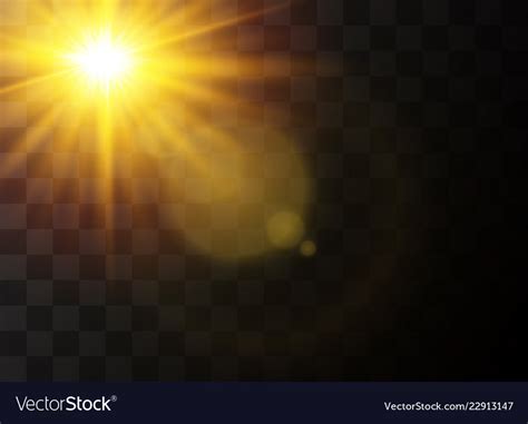 Sunlight light effects Royalty Free Vector Image