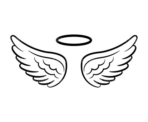 Angel Wings and Halo Svg, Loss Memorial. Vector Cut File for Cricut ...