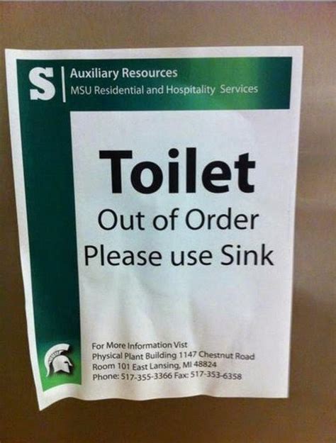 12 Funniest Out Of Order Signs Ever