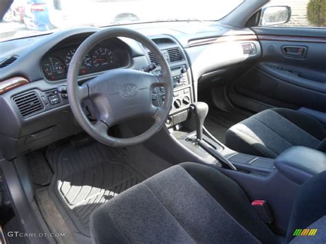 Charcoal Interior 2000 Toyota Solara SE V6 Coupe Photo #77141401 ...