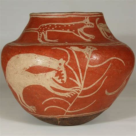 Zuni Pueblo Large White-on-red Olla | American indian pottery, Pueblo ...