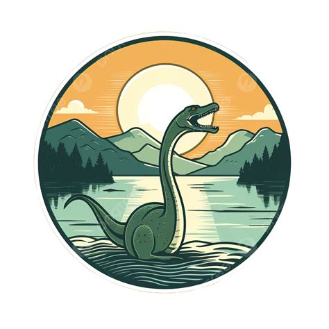 Loch Ness Monster Retro, Monster, Serpent, Dinosaur PNG Transparent ...