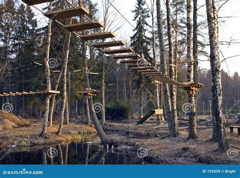 Adventure park stock image. Image of climb, bridge, adventure - 725039