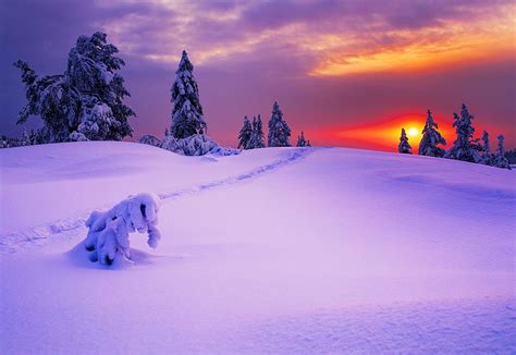 Winter, sky, snow, mountain, sunrise, bonito, HD wallpaper | Peakpx