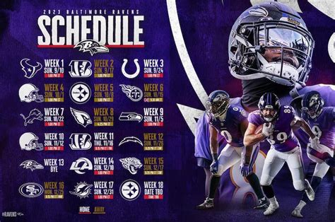 Ravens Schedule Takes & Notes - Russell Street Report schedule