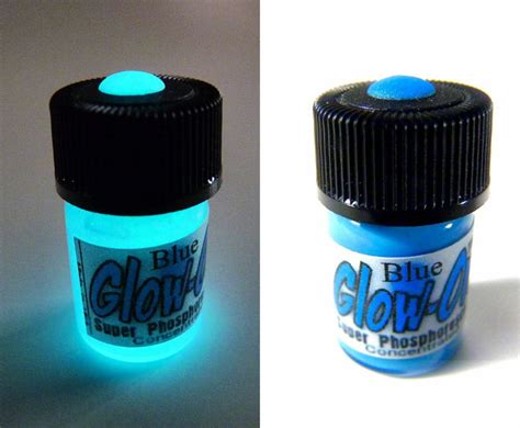 Glow-on® Super Phosphorescent Glow Paint Small 2.3 Ml Vial BLUE - Etsy