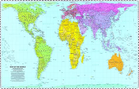 Gallpeters Projection Map Of The World Projection Mapping Map | Images ...