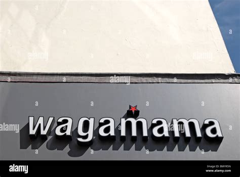 Wagamama logo name restaurant hi-res stock photography and images - Alamy