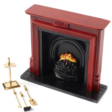 Dollhouse Miniature Fireplace and Fireplace Set - What's New ...