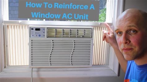 How to Install and Reinforce Window AC Unit - YouTube