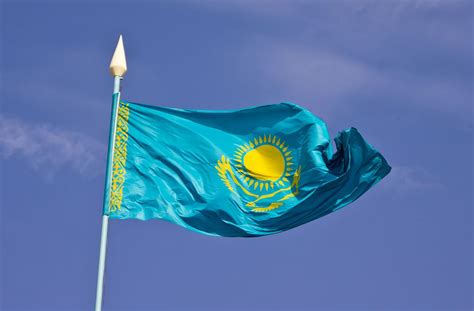 Kazakhstan Flag | Kazakhstan flag, Kazakhstan, Flag