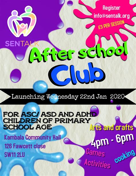 Our new after school club is coming soon - SenTalk