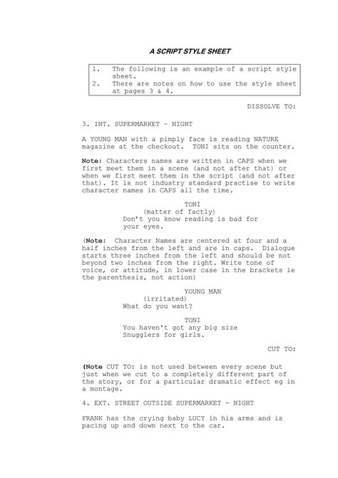 Movie Script Format Pdf