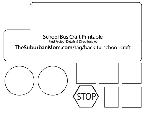 Back To School: School Bus Countdown Kids Craft - TheSuburbanMom