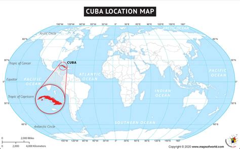 Cuba Location On World Map - Gretna Hildegaard