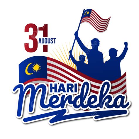 Merdeka Malaysia Vector Design Images, Greeting Text Of Hari Merdeka ...