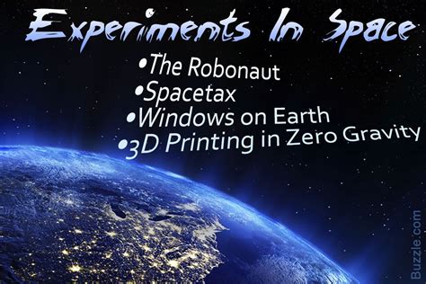 Cool Experiments Being Carried out on the ISS | Cool experiments ...