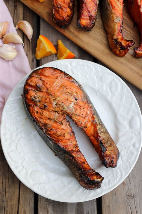 Delicious Grilled Salmon Steaks » Campfire Foodie