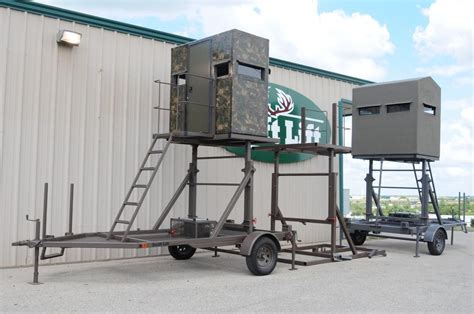 New SWIFT LIFT Hassle-Free 8 ft.Trailer Mounted Deer Blind Tower Stand ...