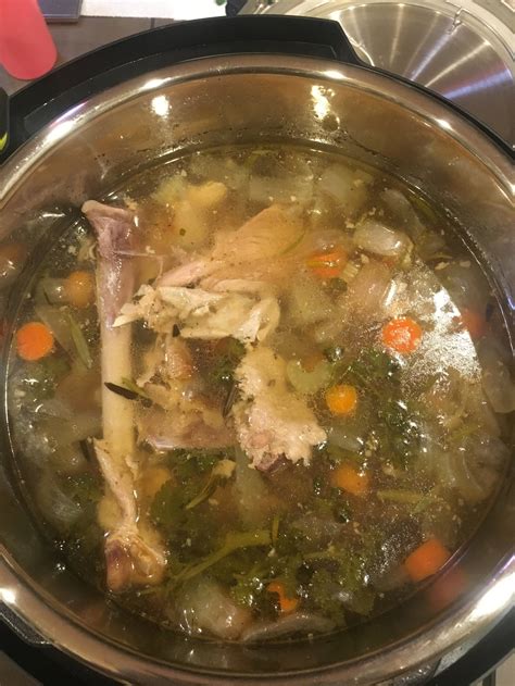 √ Instant Pot Turkey Carcass Soup