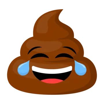 Cute Poop Emoji With Happy Lovely Face Vector, Poop, Emoticon, Happy ...