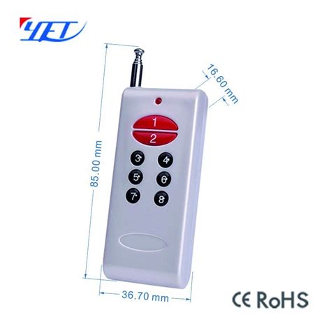 Wireless Long Range RF Remote Control with Antenna for Smart Home ...