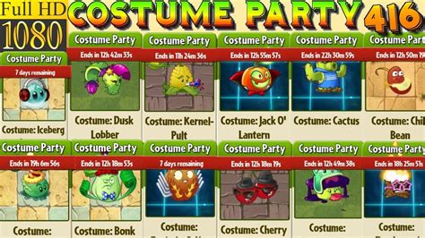 Plants vs. Zombies 2 - COSTUME PARTY - 160 plant costumes - Costumes ...