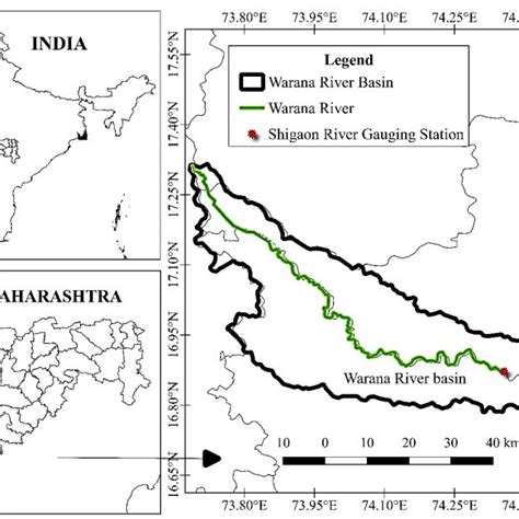 Stream order map by Strahler method for the Warana River basin ...