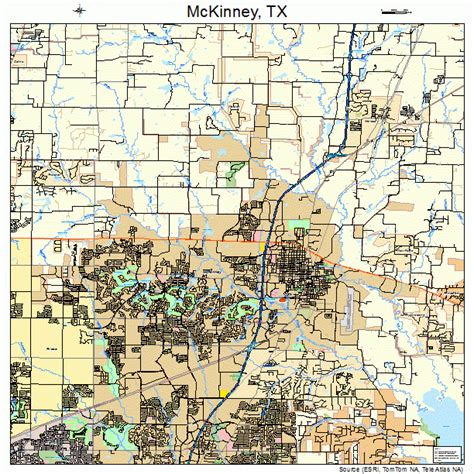 McKinney Texas Street Map 4845744