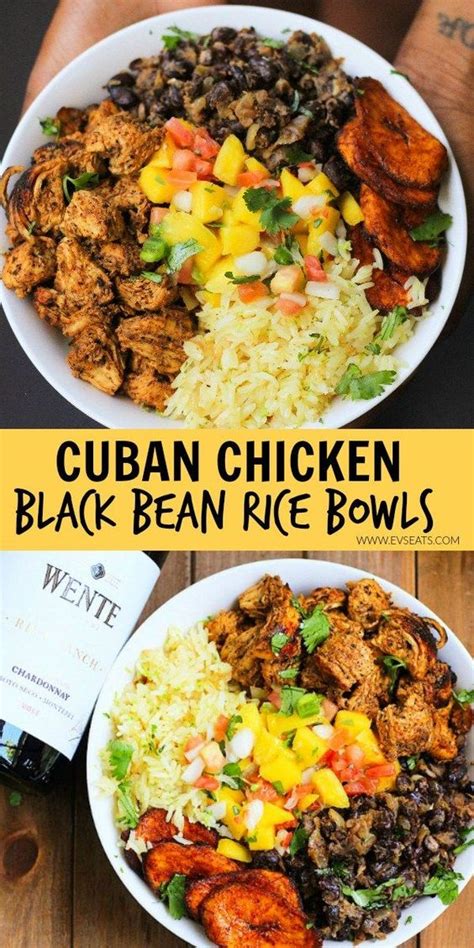 Cuban Chicken & Black Bean Rice Bowls - Healthy Living and Lifestyle