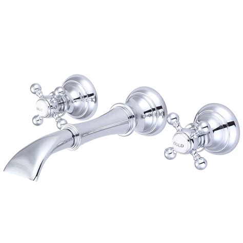 Waterfall Style Wall-mounted Lavatory Faucet in Chrome Finish