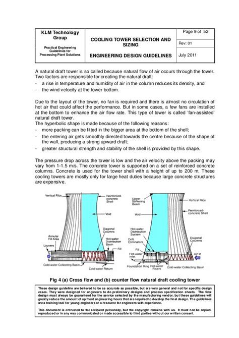 Engineering design guidelines cooling towers - rev01