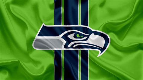 Seattle Seahawks Logo In Green Textile Background HD Seattle Seahawks ...