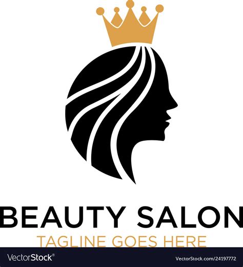 Beauty salon logo design inspiration Royalty Free Vector