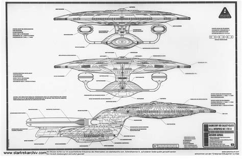 HD wallpaper: star trek blueprints galaxy class enterprise d star trek ...