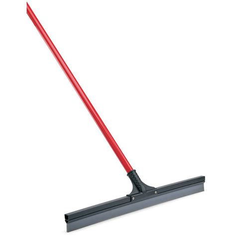 Libman Grey Rubber Floor Squeegee With Red Handle - 5 1/2"L x 4 1/2"W x ...