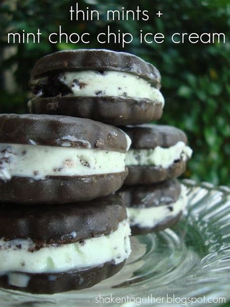 thin mint ice cream sandwiches | Mint ice cream, Thin mints ...