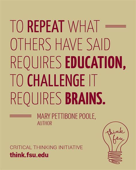 Check out this great #quote and remember to always #ThinkFSU ...