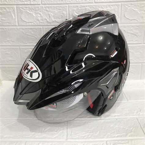 Jual helm Nhk Predator Crypton hitam glossy | Shopee Indonesia